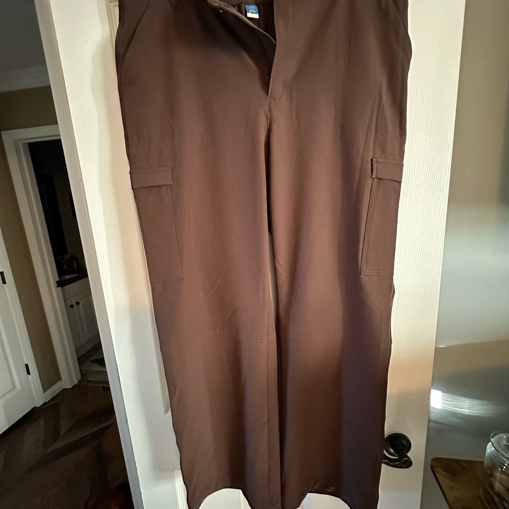 Brown Wide-Leg Pants